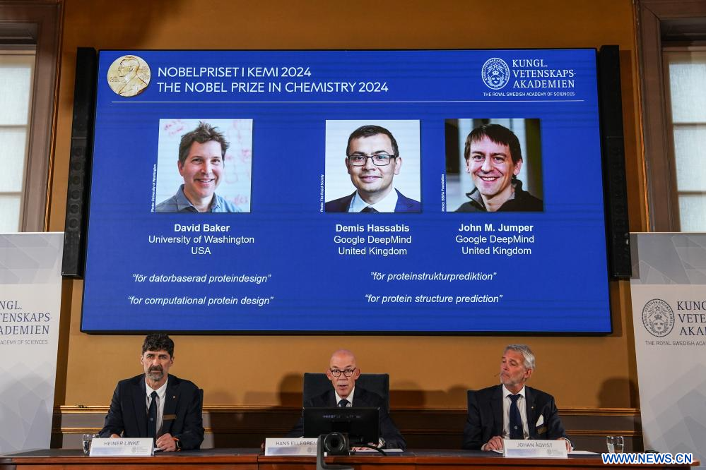 Le prix Nobel de chimie 2024 décerné à trois scientifiques pour leurs