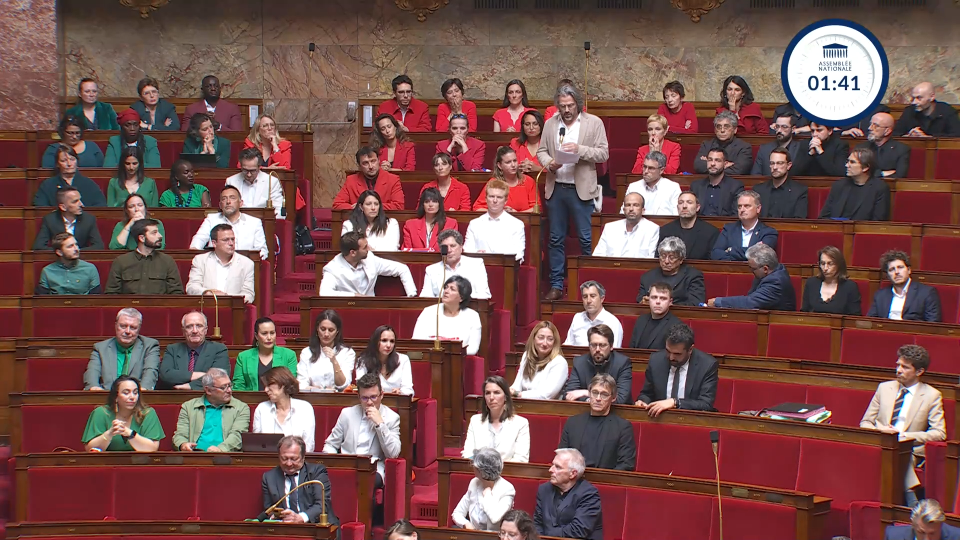 France: des députés vêtus de couleurs de la Palestine