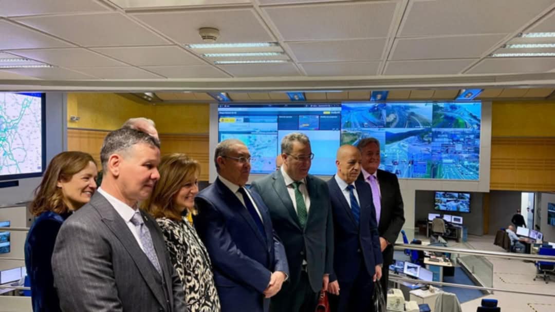 Brahim Merad visite le siège de la Direction générale du trafic du Ministère espagnol de l'Intérieure